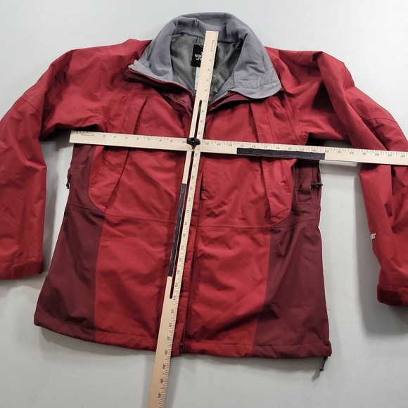 The North Face Gore-Tex Jacket Womens Large Rust Red Systems Ski‎ Nylon Hike - Picture 12 of 16